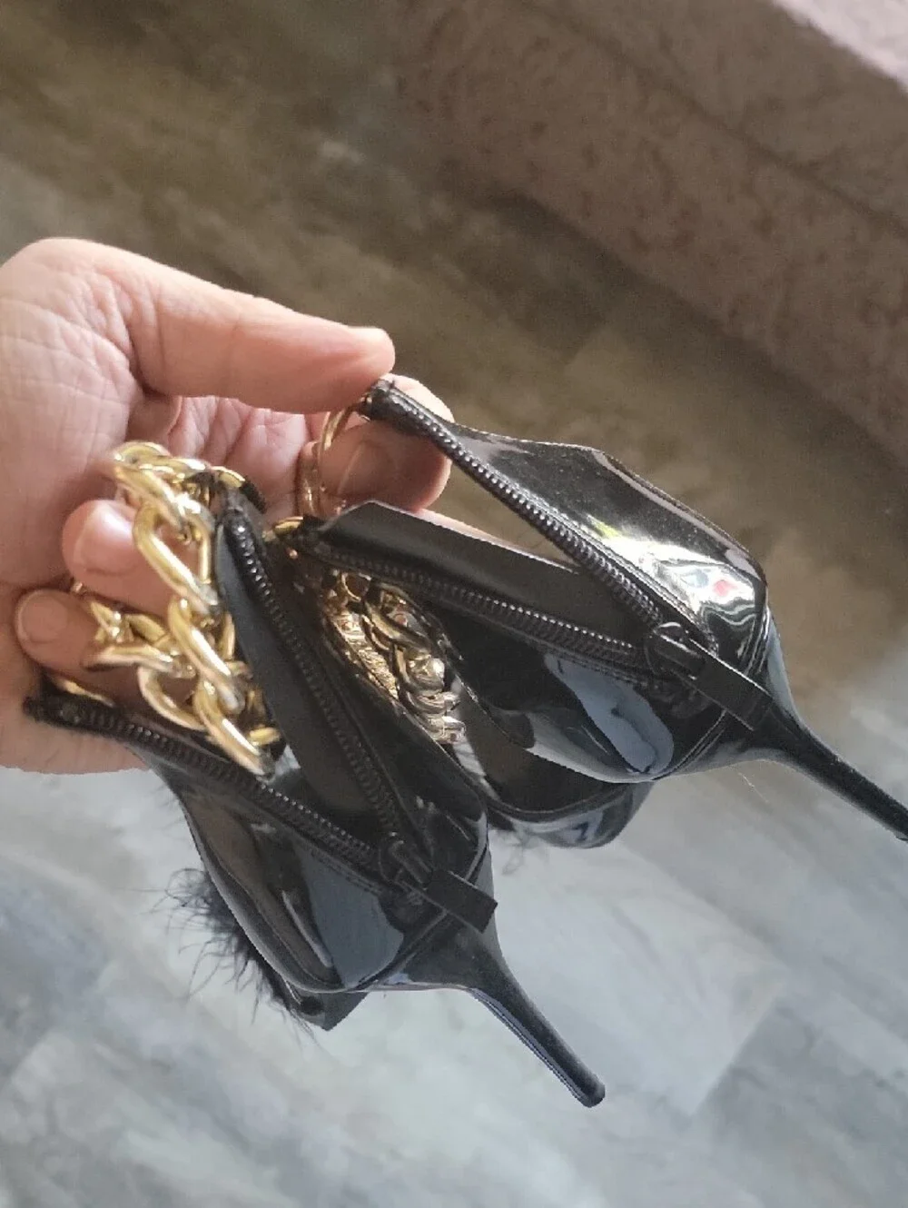 Fashion Nova Size 11 Amalia Chain Heels